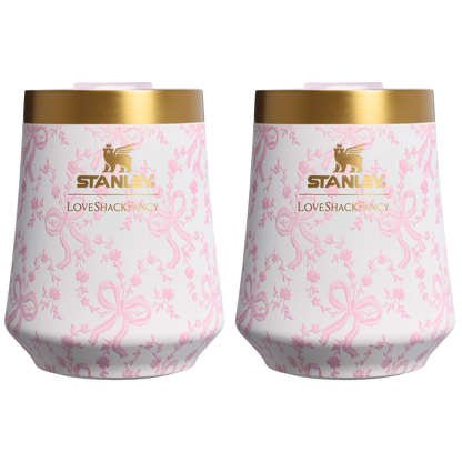 Stanley 1913 x LoveShackFancy Holiday The Reserve Wine Tumbler Set | 11 OZ (2-pack)